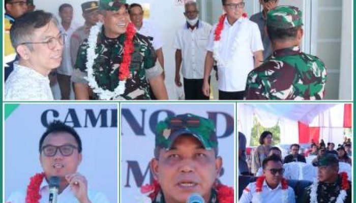 Bupati Morut Bersama Danrem 132 Tadulako, Resmikan Camp Victory PT. TPM