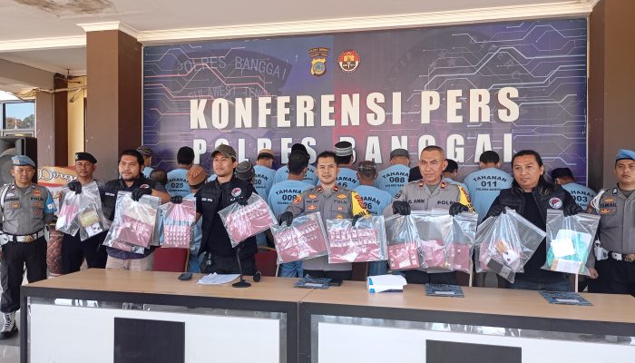 Polres Banggai Amankan 86 Pelaku Narkotika dalam Kurun Waktu Januari-September 2024