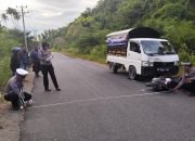 Bonceng Tiga, Pelajar Tabrak Mobil di Luwuk Timur, Polisi Olah TKP