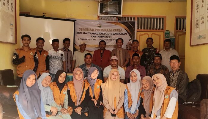 KKN STAI YAPNAS Jeneponto Angkatan XXII Gelar Seminar Program Kerja di Desa Bontojai