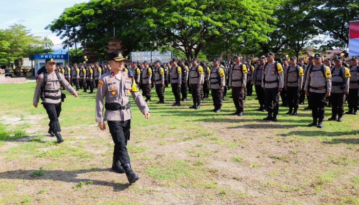 Apel Serpas Pengaman TPS, Wakapolres Banggai Ingatkan Netralitas Harga Mati