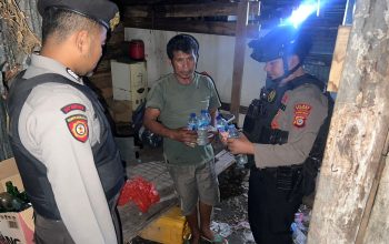 Sat Samapta Polres Banggai Sita Miras di Rumah IRT