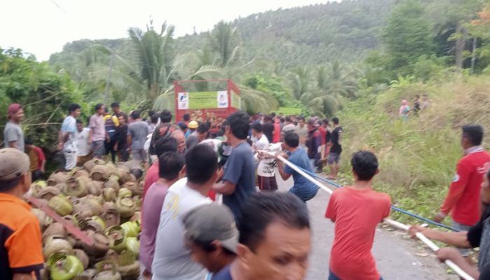 Truk Bermuatan Elpiji Kecelakaan di Balantak, 560 Tabung Berhamburan