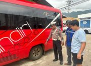 Satlantas Polres Banggai, Periksa Kelaikan Bus Dalam Operasi Keselamatan Tinombala 2025