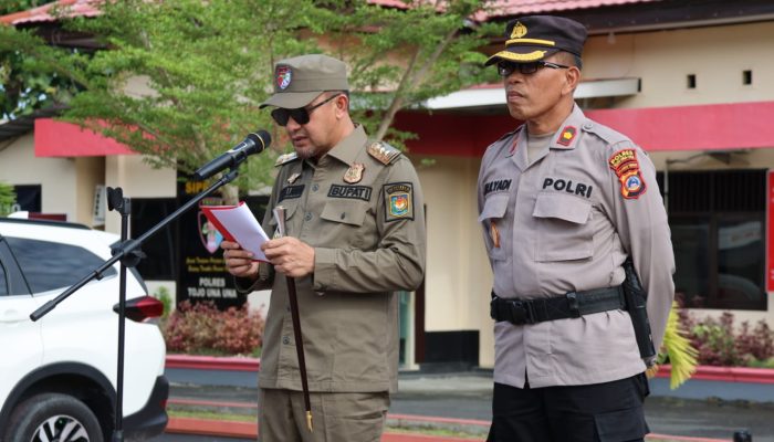 Bupati Touna Pimpin Apel Pasukan Ops Ketupat Tinombala 2025