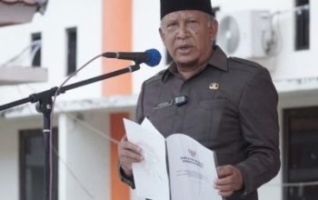 Kadis DMPTSP Touna, Pimpin Upacara Peringatan Hari Otda Ke 29