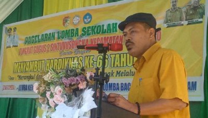 Pj Sekda Touna, Buka Lomba Seni Dan Olahraga Tingkat SD Di Kecamatan Ratolindo