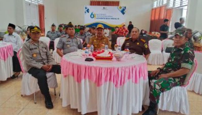 Pj Sekda Touna Alfia Matajeng, Hadir Pada Peringatan Hari Bhakti Pemasyarakatan Ke 61 Di Lapas Ampana, Ini Penyampaiannya