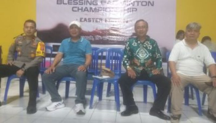 Kadispora Banggai, Buka Turnamen Blessing Badminton Championship Gereja se-Kabupaten Banggai
