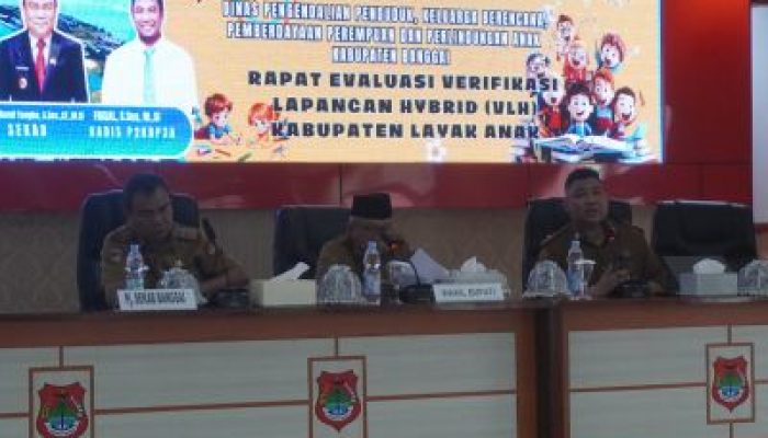 Wabup Banggai Furqanuddin, Buka Kegiatan Rapat Evaluasi VLH Kabupaten Layak Anak