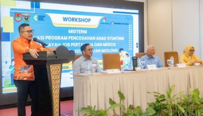 Bupati Banggai H. Amirudin, Membuka Midterm Evaluasi Program Pencegahan Anak Stunting