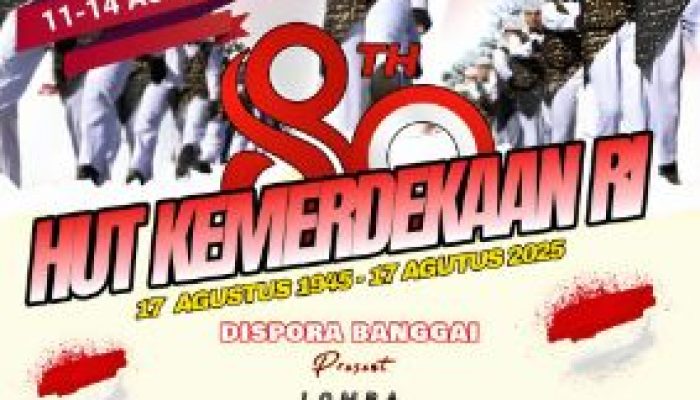 Dispora Banggai Gelar Lomba Gerak Jalan Indah Sambut HUT Kemerdekaan RI ke-80