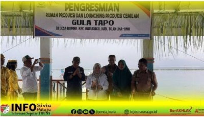 Resmikan Rumah Produksi dan Luncurkan Cemilan Gula Tapo Togean, Wabup Touna : Simbol Transformasi Sosial dan Ekonomi di Desa Pesisir