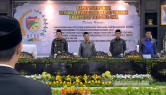 Rapat Paripurna DPRD Tojo Una-Una, Bupati Ilham Lawidu: Aparatur Pemda Harus Berani Keluar Dari Zona Nyaman dan Berinovasi