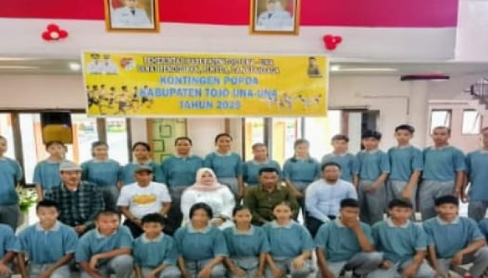 Wakil Bupati Surya S.Sos, Lepas 27 Atlit Popda Tojo Una-Una