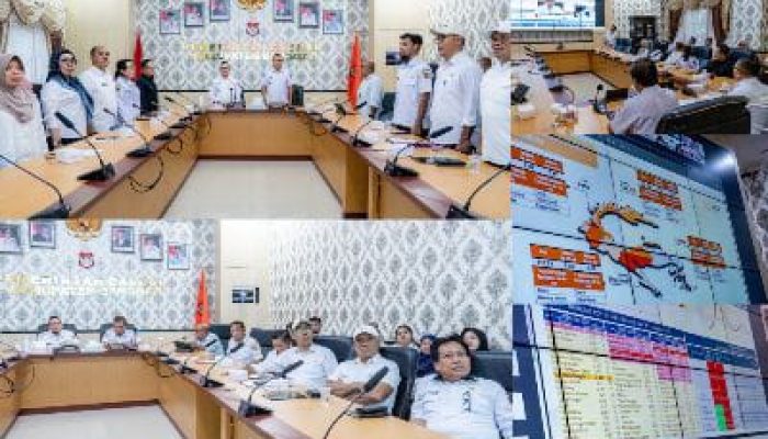 Bupati Banggai H. Amirudin, Ikuti Rakor TPID Bersama Gubernur Sulteng Bahas Inflasi